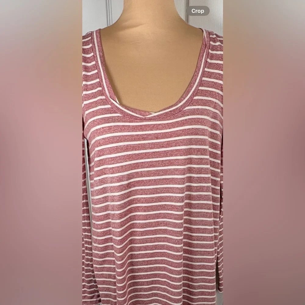 Free People Pink Striped Maxi Dress Size Small‎
